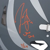 Joe Burrow Cincinnati Bengals Autographed Riddell Slate Speed Authentic Helmet with "Who Dey" Inscription - Limited Edition of 24