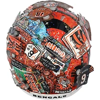 Casque Riddell Speed authentique dédicacé par Joe Burrow des Bengals de Cincinnati – Illustration de Charles Fazzino – HH98507179