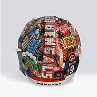 Casque Riddell Speed ​​Authentic autographié par Joe Burrow (Cincinnati Bengals) - Illustration de Charles Fazzino - NF70444338
