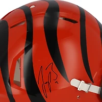 Casque Riddell Speed ​​authentique autographié par Joe Burrow des Bengals de Cincinnati