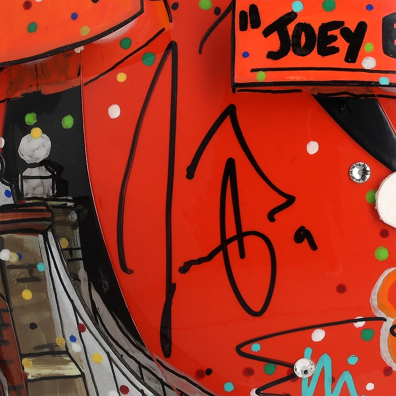 Joe Burrow Cincinnati Bengals Autographed Riddell Speed Flex Authentic Helmet - Art by Charles Fazzino - NF70444337
