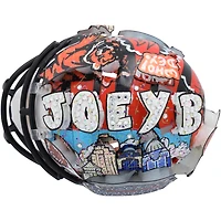 Casque miniature Riddell Speed ​​autographié par Joe Burrow (Cincinnati Bengals) - Illustration de Charles Fazzino - WN55916218
