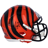 Casque Riddell Speed ​​Mini autographié par Joe Burrow des Bengals de Cincinnati