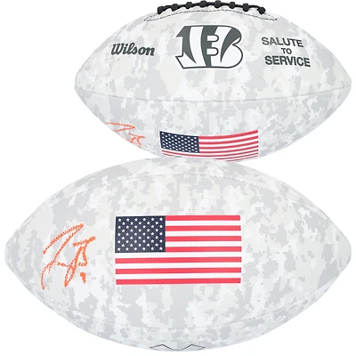 Ballon de football Wilson 2024 autographié par Joe Burrow des Bengals de Cincinnati