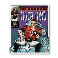 Photo non signée de Joe Burrow Cincinnati Bengals 16" x 20" - Art par Brian Kong