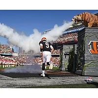 Photographie d'entrée pré-match non signée de Joe Burrow des Bengals Cincinnati