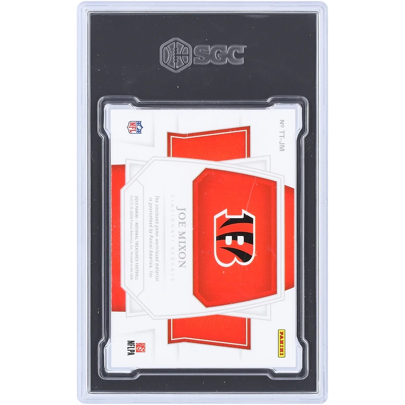 Joe Mixon Cincinnati Bengals 2019 Panini National Treasures Tremendous Treasures 3 Couleur Nike Brand Logo Relic #TT-JM #1/1 SGC Authentifié 9 Carte