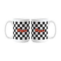 Lot de 2 tasses à logo à carreaux de 15 oz de Cincinnati Bengals