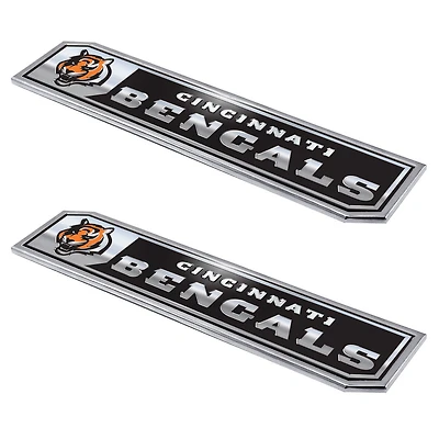 Lot de 2 emblèmes de camion en relief des Bengals de Cincinnati