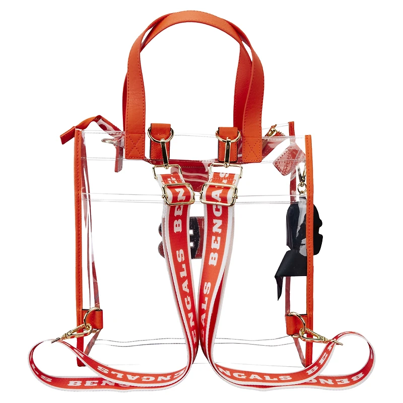 Sac à dos et fourre-tout convertible transparent Loungefly Cincinnati Bengals