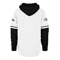 Men's '47  White Cincinnati Bengals Throwback Shortstop Pullover Hoodie