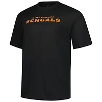 T-shirt noir Fanatics pour hommes, grand et grand, numéro un, papa, Bengals de Cincinnati