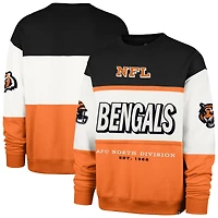 Men's '47 Black/Orange Cincinnati Bengals Breeze Maximalist Sweatshirt
