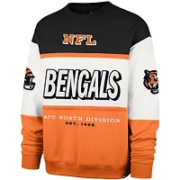 Men's '47 Black/Orange Cincinnati Bengals Breeze Maximalist Sweatshirt