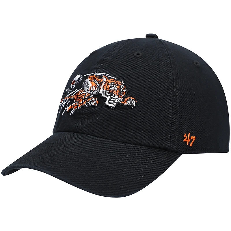 Men's '47 Black Cincinnati Bengals Clean Up Adjustable Hat