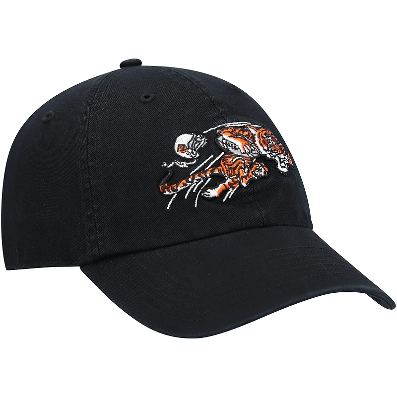 Men's '47 Black Cincinnati Bengals Clean Up Adjustable Hat