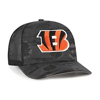 Men's '47 Black Cincinnati Bengals Fiji Trucker Adjustable Hat