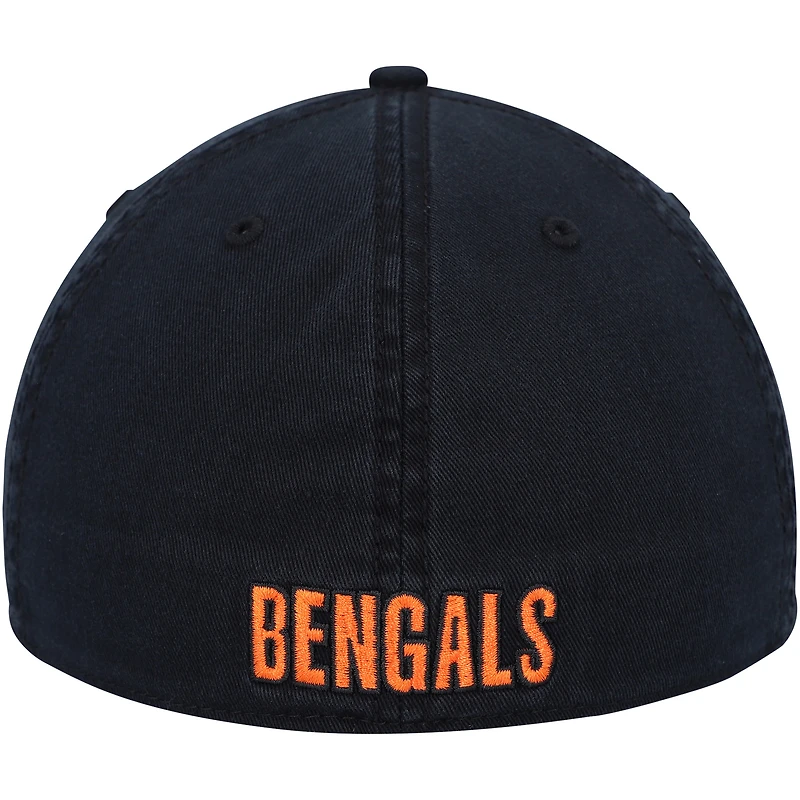 Men's '47 Black Cincinnati Bengals Gridiron Classics Franchise Fitted Hat