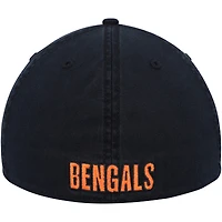 Men's '47 Black Cincinnati Bengals Gridiron Classics Franchise Fitted Hat