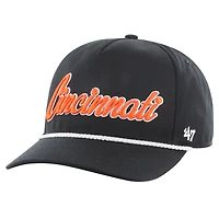 Casquette ajustable Overhand Hitch noire Cincinnati Bengals '47 pour homme