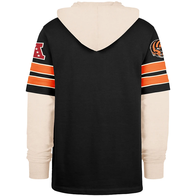 Sweat à capuche noir '47 Cincinnati Bengals Split Zone Cornerback Duo pour homme