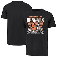 T-shirt noir rétro « 47 » des Bengals de Cincinnati à rayures et logo Franklin