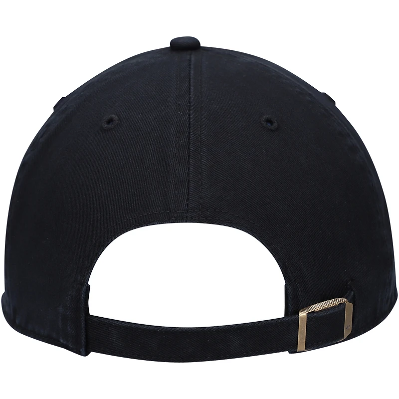 Men's '47 Black Cincinnati Bengals Team Tonal Clean Up Adjustable Hat