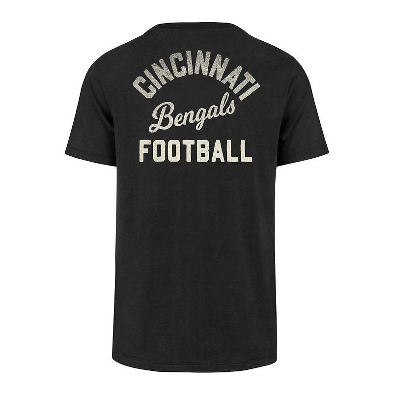 Men's '47 Black Cincinnati Bengals Turn Back Franklin T-Shirt