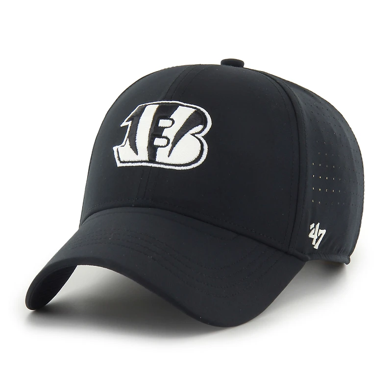 Men's '47 Black Cincinnati Bengals Vent MVP Adjustable Hat