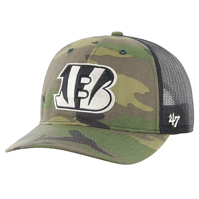 Casquette réglable de camionneur camouflage '47 Cincinnati Bengals pour hommes