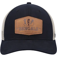 Men's '47 Dark Navy/Natural Cincinnati Bengals Rawhide Trucker Adjustable Hat