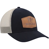 Men's '47 Dark Navy/Natural Cincinnati Bengals Rawhide Trucker Adjustable Hat