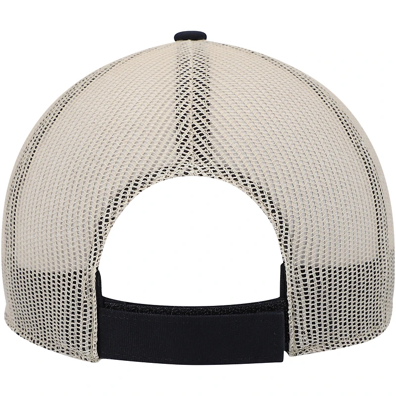 Casquette ajustable en cuir brut des Bengals de Cincinnati '47 pour homme, bleu marine foncé/naturel