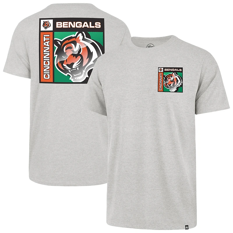T-shirt Franklin gris chromé pour homme, modèle 1947, des Bengals de Cincinnati