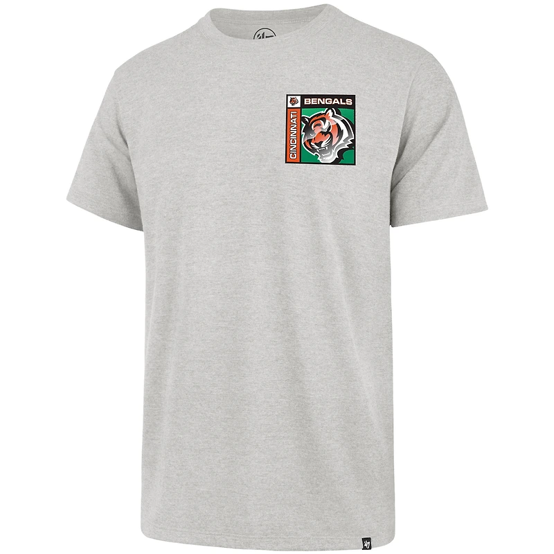 Men's '47  Gray Cincinnati Bengals Chrome Plate Franklin T-Shirt