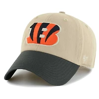 Casquette ajustable Cincinnati Bengals Ashford Clean Up '47 kaki/noir pour hommes