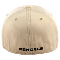 Men's '47 Khaki Cincinnati Bengals Dusted Relaxed Franchise Fitted Hat