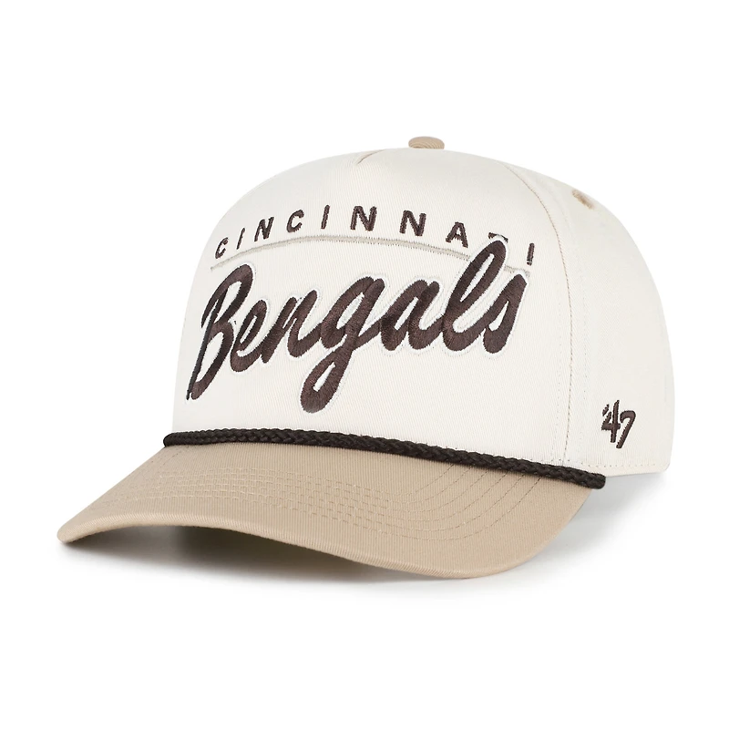 Men's '47  Natural/Tan Cincinnati Bengals Neutral Terrain Hitch Rope Adjustable Hat