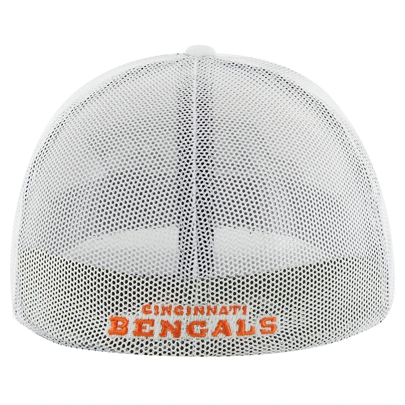 Men's '47 White Cincinnati Bengals Snowball Trophy Stretch Fit Hat