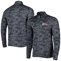 Haut à fermeture éclair quart de tour pour homme, style rétro, Antigua Black Cincinnati Bengals Brigade