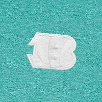 Pull à col rond zippé Hunk des Bengals de Cincinnati pour homme, couleur turquoise chinée Antigua