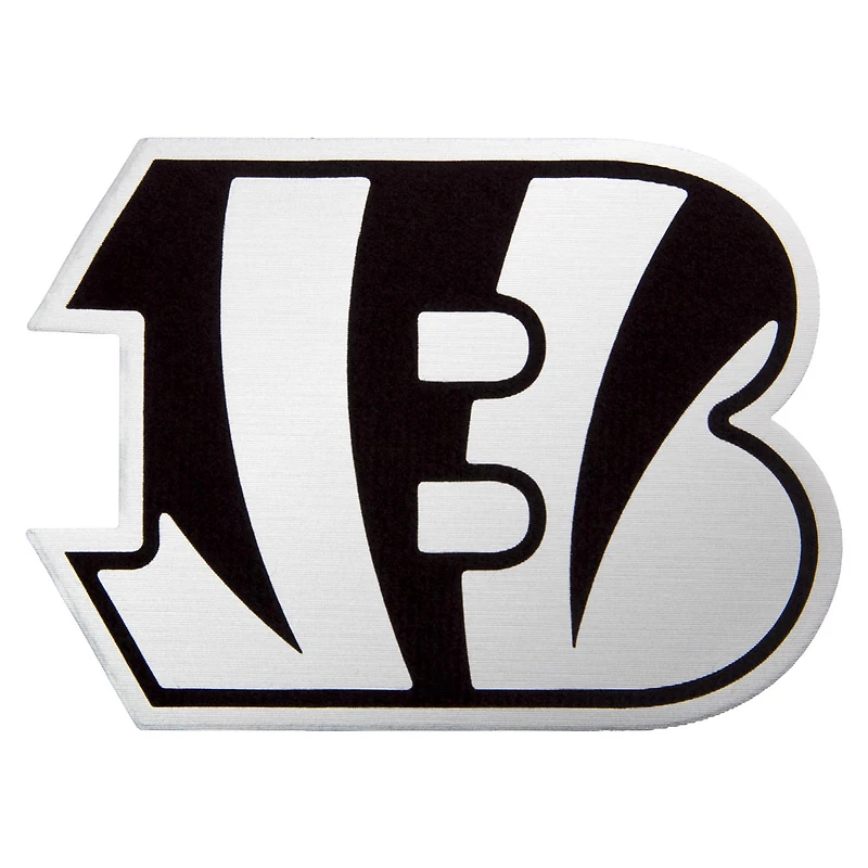 Pull à capuche zippé quart de tour pour homme, couleur anthracite chiné, logo métallique des Bengals Cincinnati