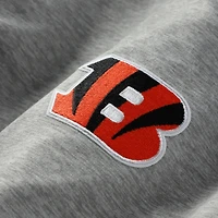 Men's Antigua Heather Gray/Black Cincinnati Bengals Urgent Pullover Hoodie