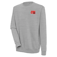 Sweat-shirt Victory gris chiné Antigua pour homme des Bengals de Cincinnati