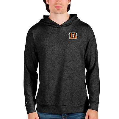 Sweat à capuche Absolute noir chiné Antigua pour homme des Bengals de Cincinnati