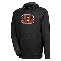 Sweat à capuche en chenille noir chiné Antigua pour homme des Bengals de Cincinnati