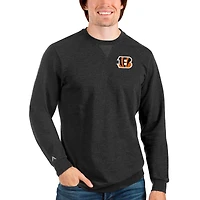 Sweat-shirt ras du cou noir chiné Antigua pour homme, modèle Reward des Bengals de Cincinnati
