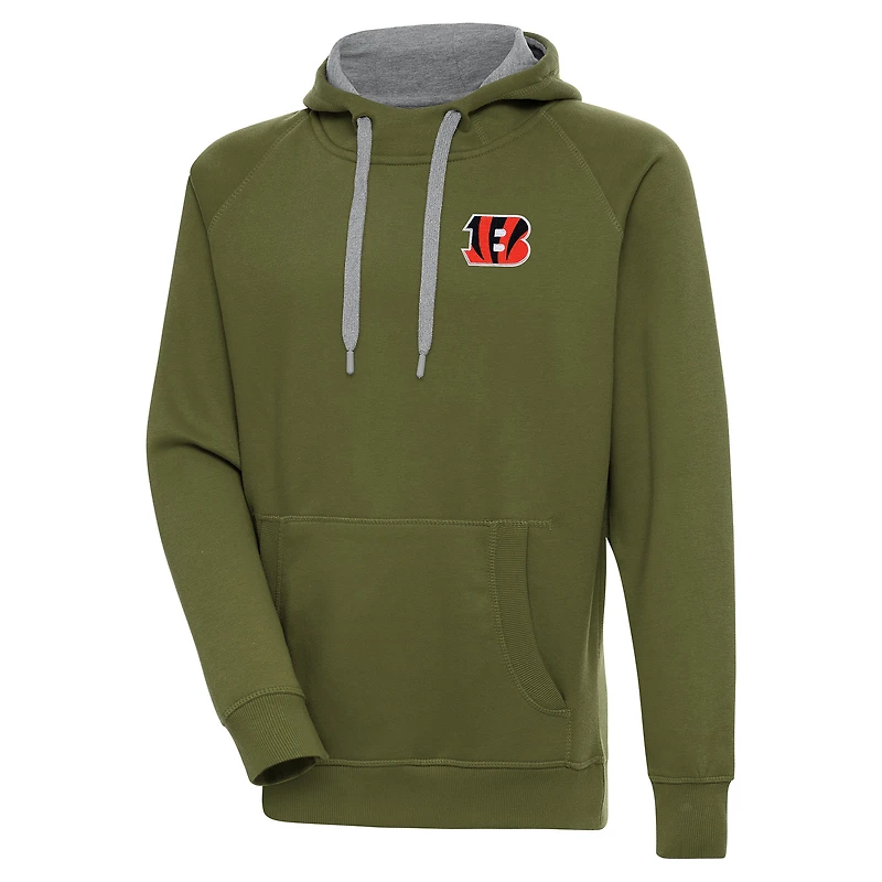 Sweat à capuche Victory pour homme, couleur olive, des Bengals de Cincinnati