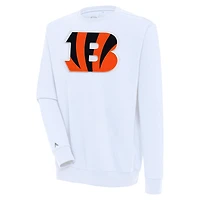 Sweat-shirt blanc Antigua Victory pour homme des Bengals de Cincinnati