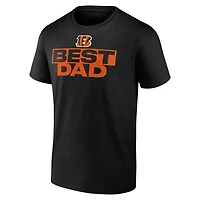 Men's Black Cincinnati Bengals Best Dad Father's Day T-Shirt